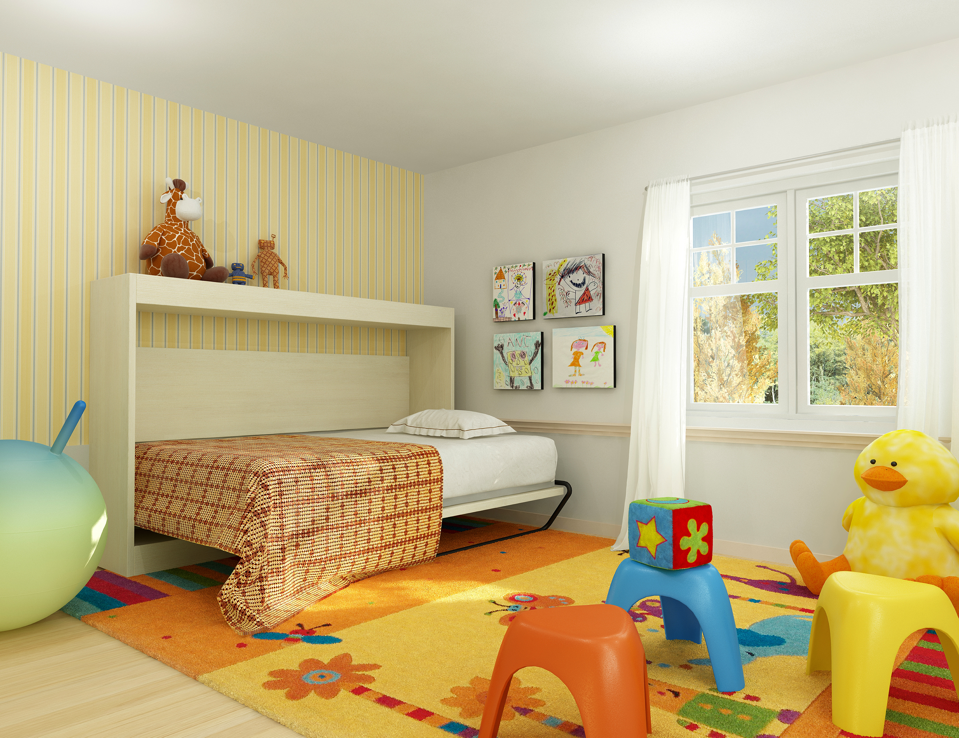 The Side Bed in a children's bedroom